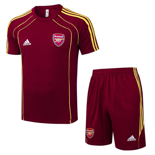 Kit De Treino Adulto Arsenal 25/26 Short e Camisa - Vinho