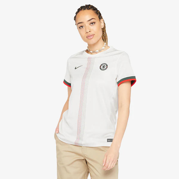 Chelsea Away 25/26 Feminino Nike - Branco