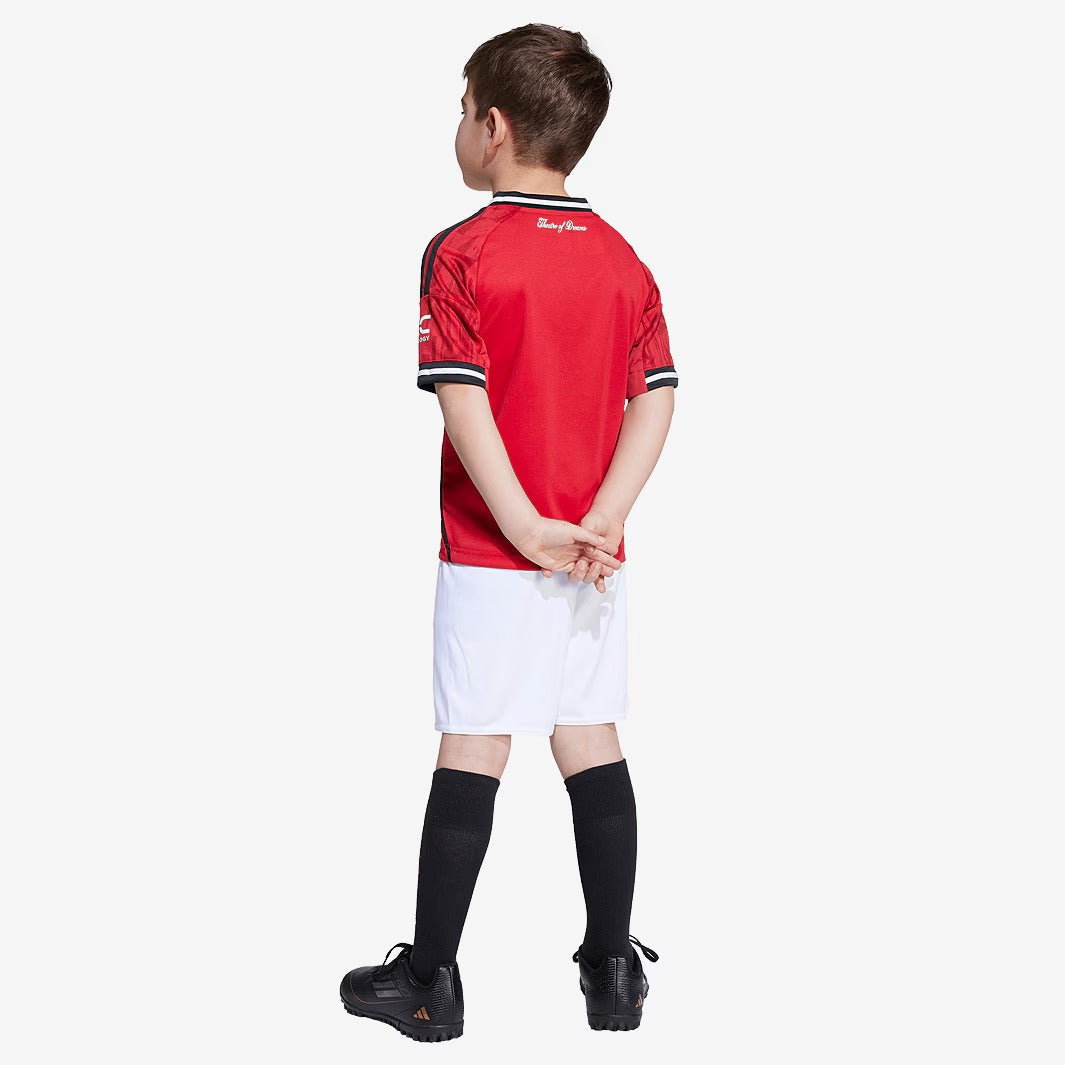 Kit infantil Manchester United Home 25/26  - Vermelho