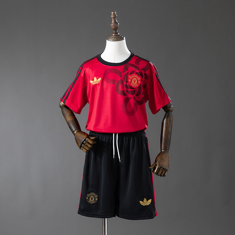 Kit infantil Manchester United Edição Especial 25/26 - Vermelho