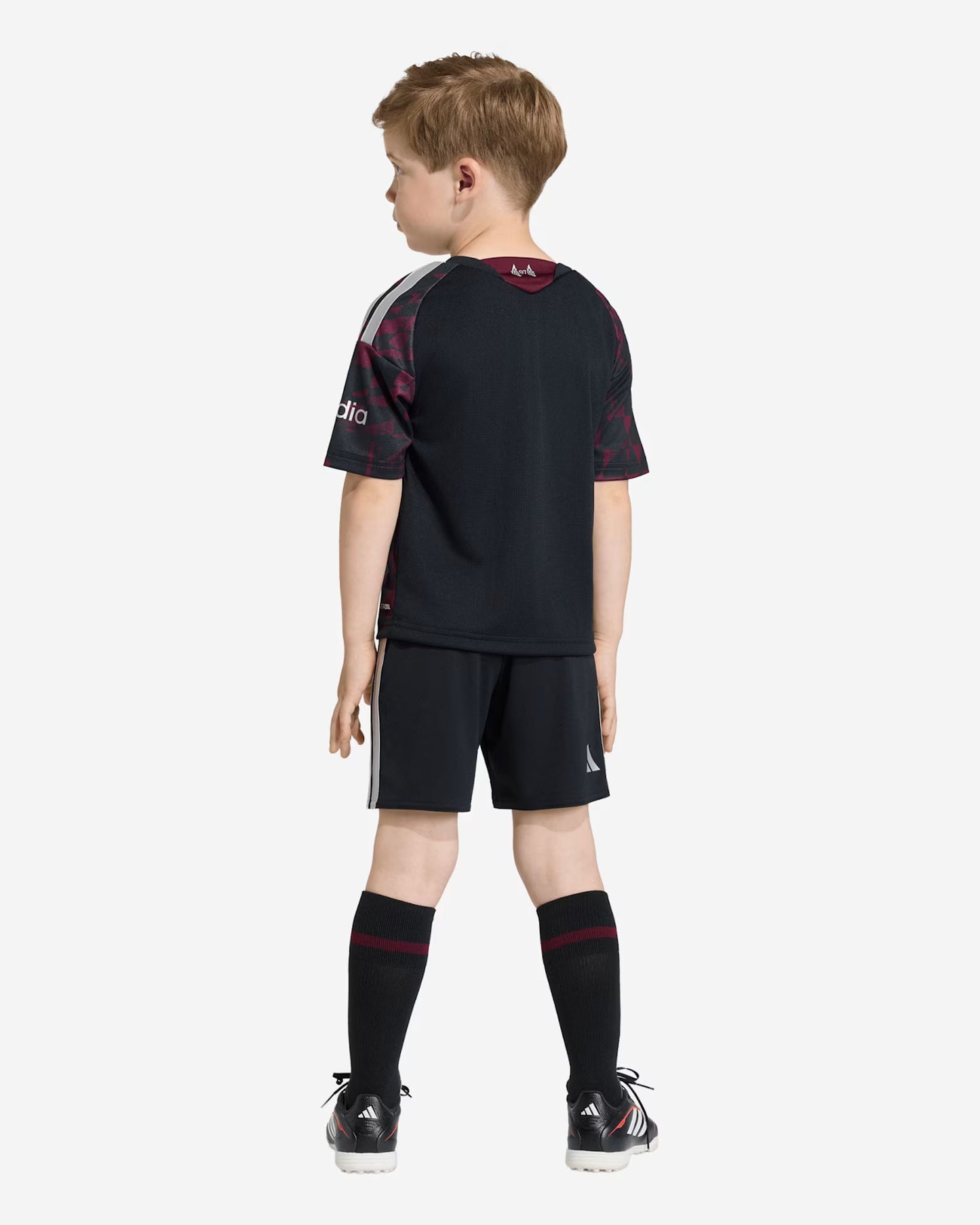 Kit Infantil Liverpool Third 26/27  - Preto e Vermelho