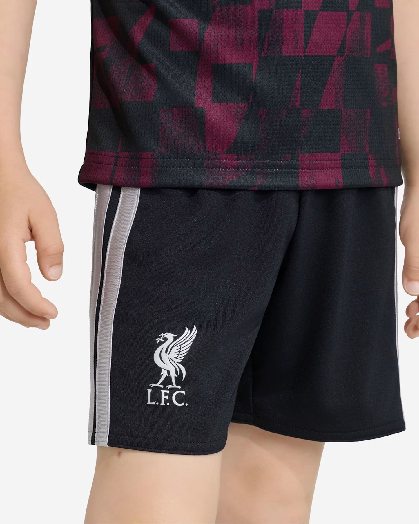 Kit Infantil Liverpool Third 26/27  - Preto e Vermelho