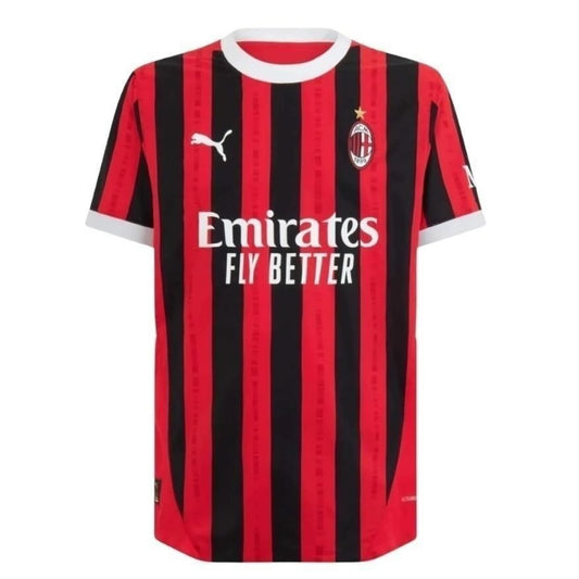 Milan Home 24/25 Torcedor Puma - Vermelho e Preto