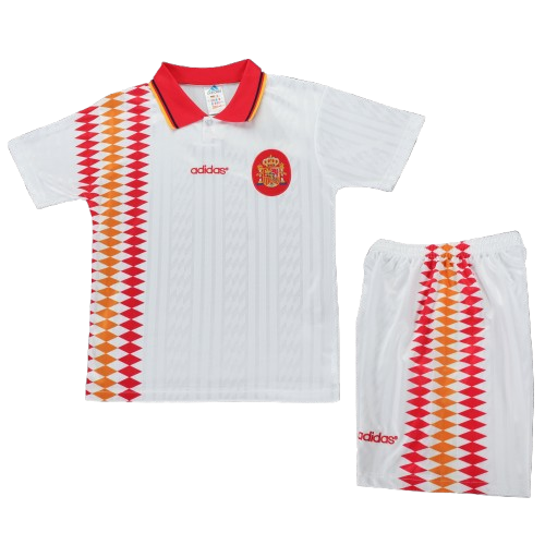 Kit Infantil Espanha Away Retro 1994 - Branco