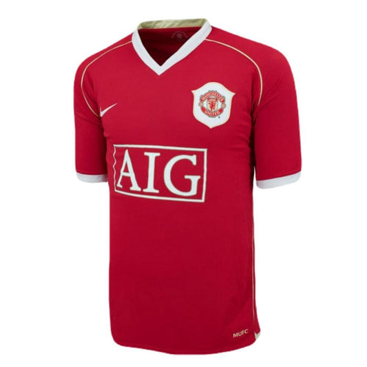 Manchester United Home 06/07 Retrô Nike - Vermelha