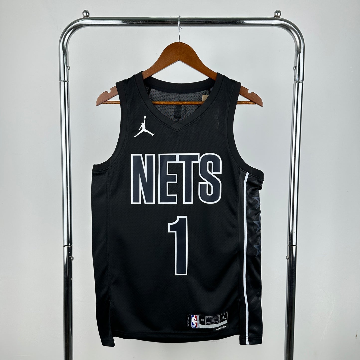 Regata Brooklyn Nets Masculina - Preto