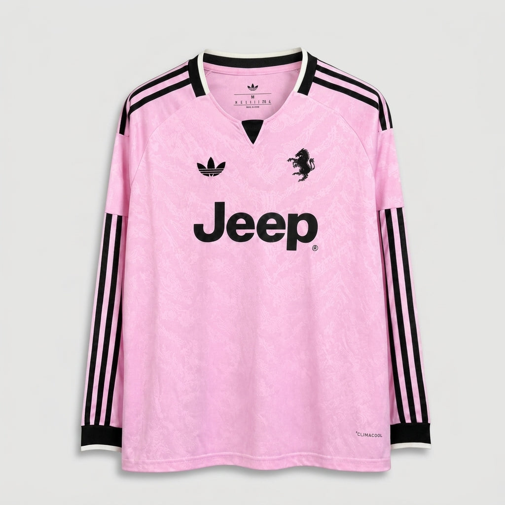 Juventus Away 26/27 Manga Longa Adidas - Rosa