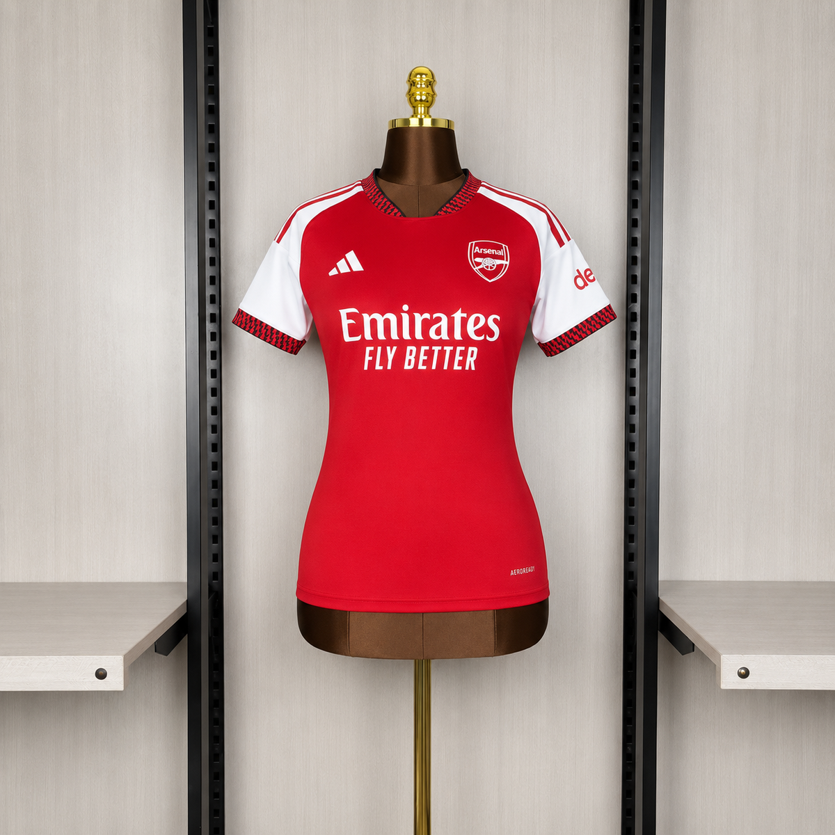Arsenal Home 26/27 Feminina Adidas - Vermelha e Branca