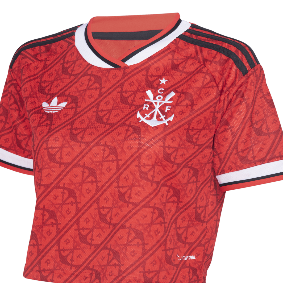 Flamengo Third 26/27 Cropped Adidas Torcedor Feminino - Vermelho
