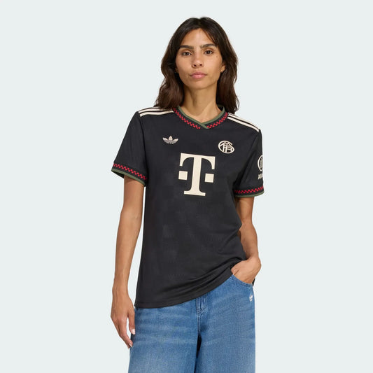 Bayern De Munique Third 25/26 Feminino Adidas - Preta