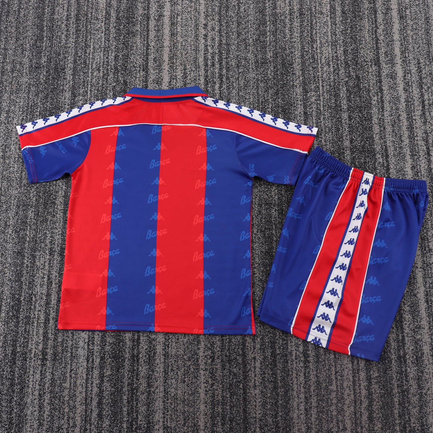 Kit Infantil Barcelona Home Retrô 96/97 - Grená