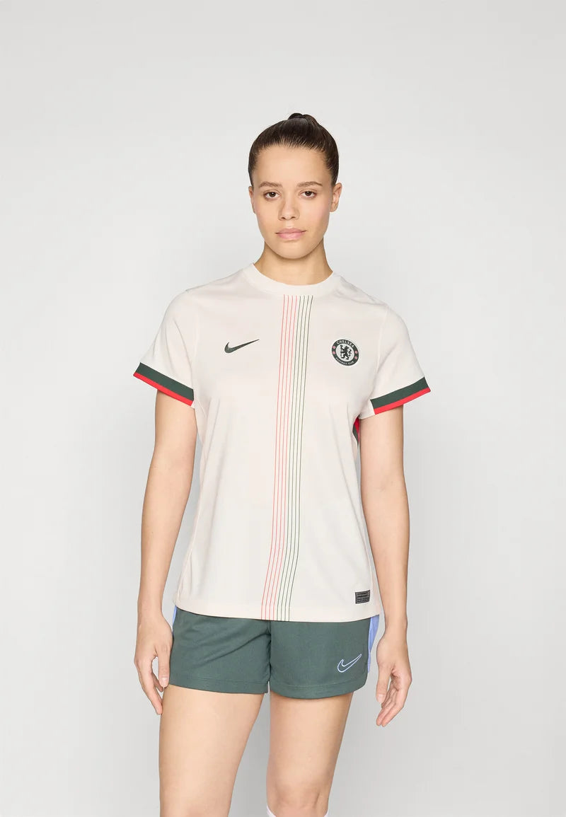 Chelsea Away 25/26 Feminino Nike - Branco