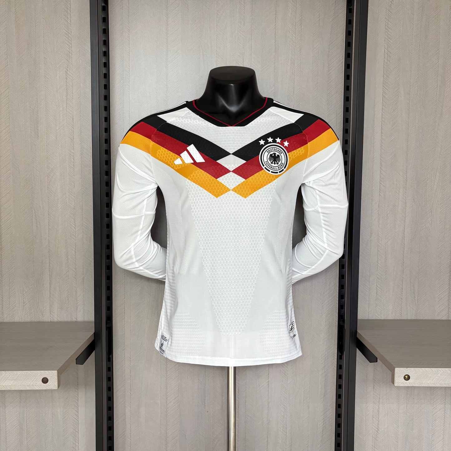 Alemanha Home Manga Longa 26/27 Jogador Masculino Adidas - Branca