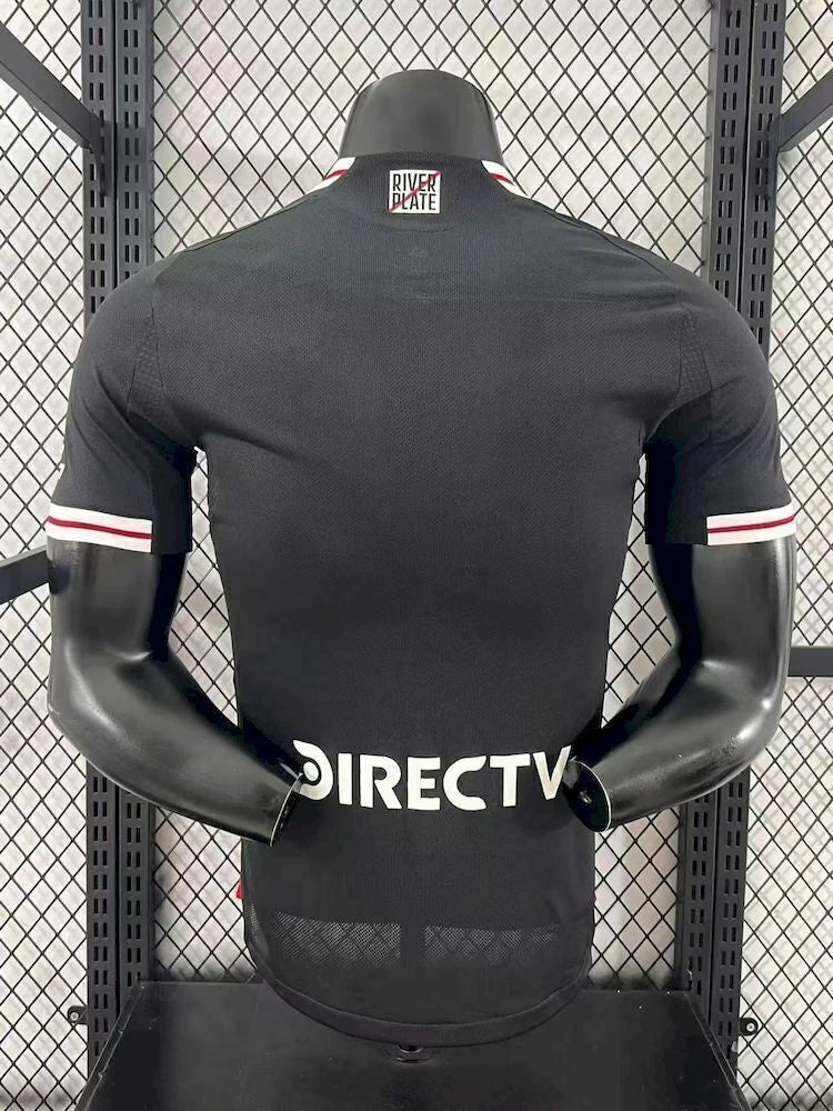 River Plate Away 25/26 Jogador Masculino Adidas - Preto e Vermelho
