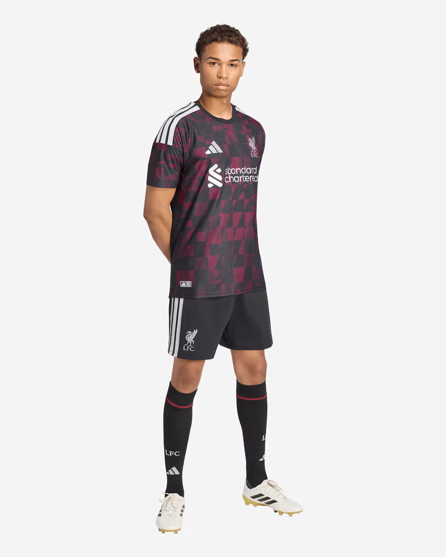 Liverpool Third 26/27 Jogador Adidas - Preto e Vermelho