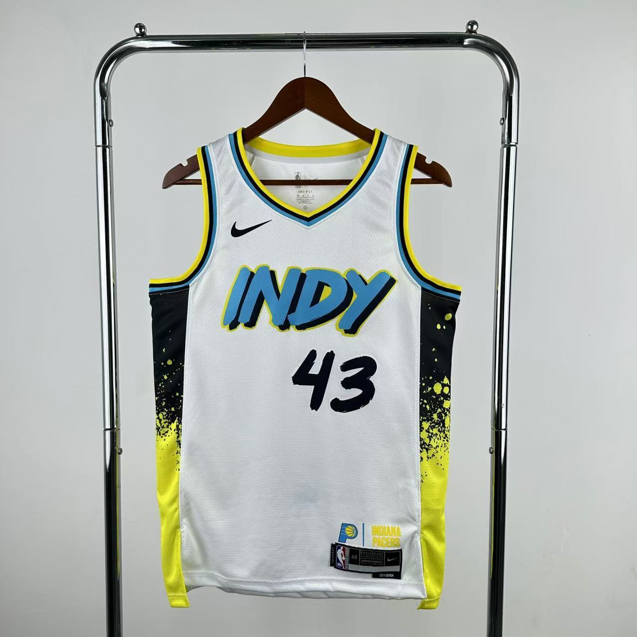 Regata Indiana Pacers Masculina - Branca