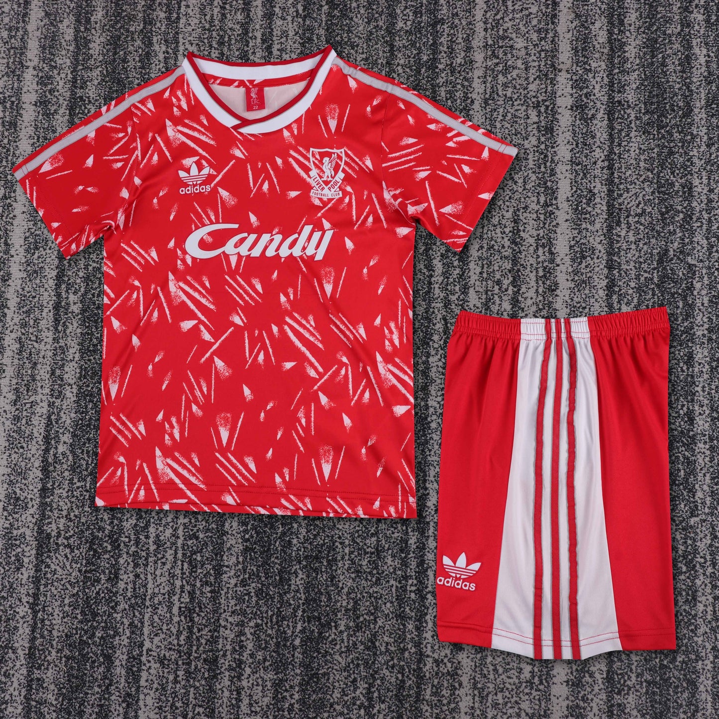 Kit Infantil Liverpool Home Retrô 89/90 - Vermelho