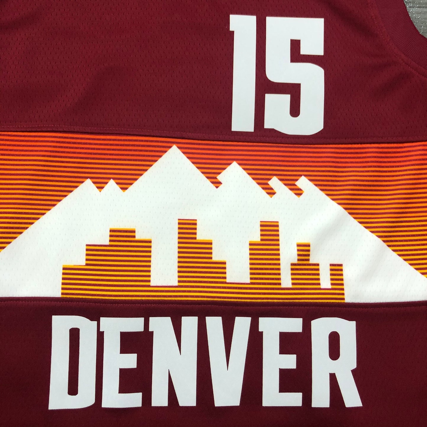 Regata Denver Nuggets Masculina - Vermelho e Laranja