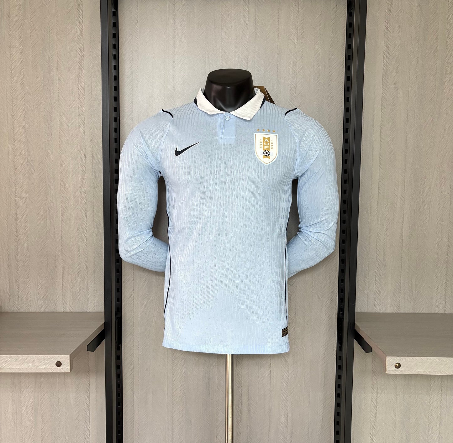 Uruguai Home Manga Longa 26/27 Masculino Jogador Nike - Azul