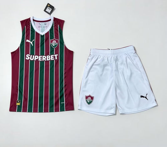 Kit Regata Fluminense Home 26/27 Puma Torcedor Masculino - Tricolor