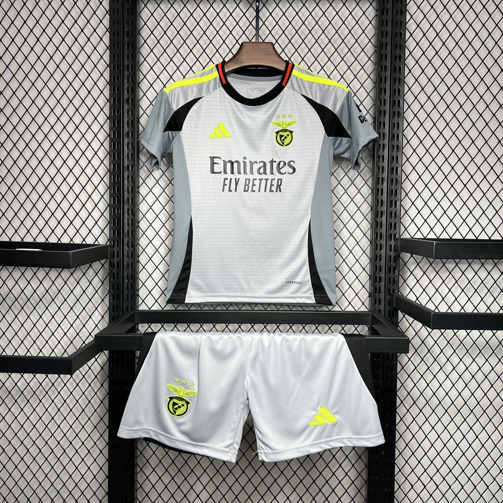 Kit Infantil Benfica Third 24/25 - Cinza