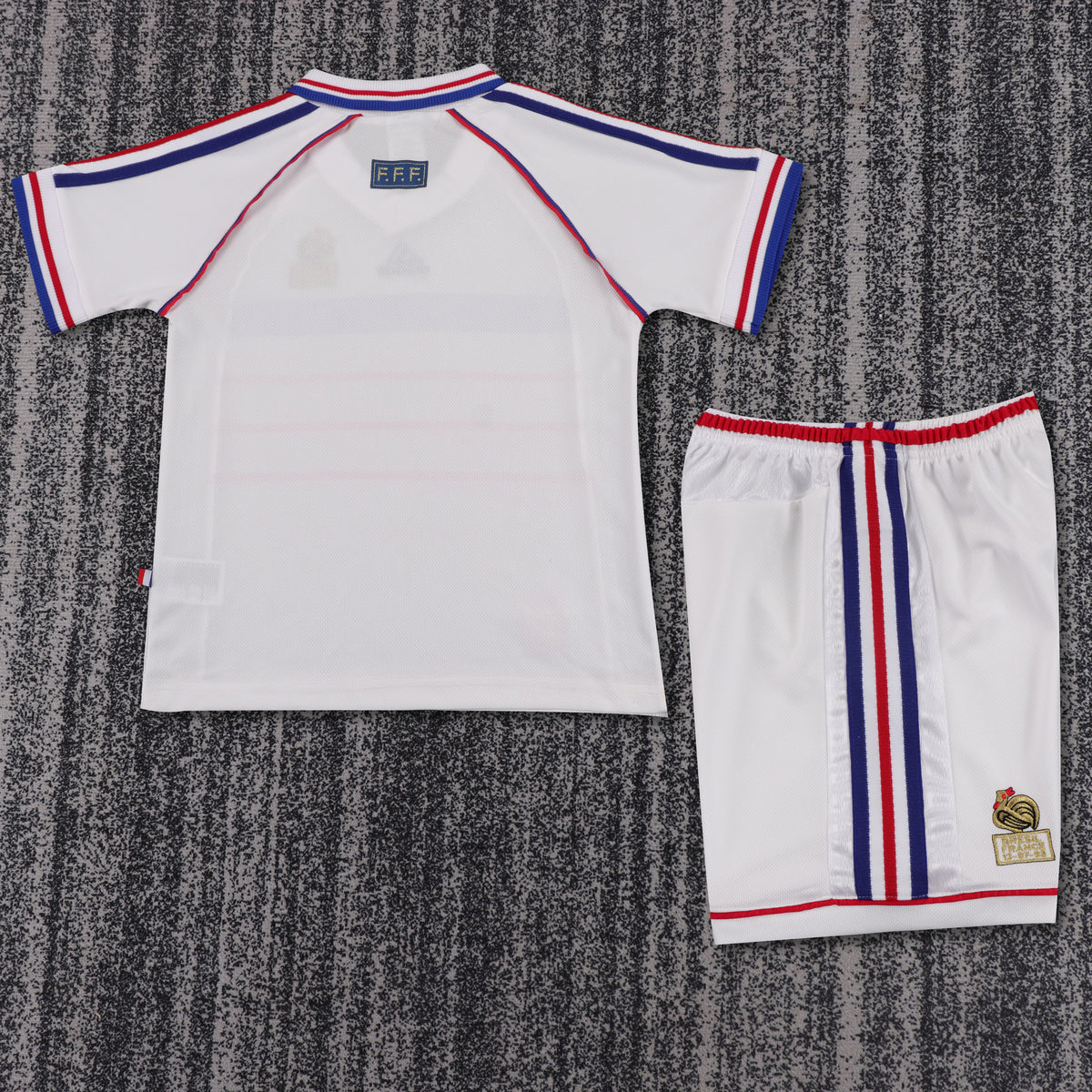 Kit Infantil França Away Retro 1998 - Branca