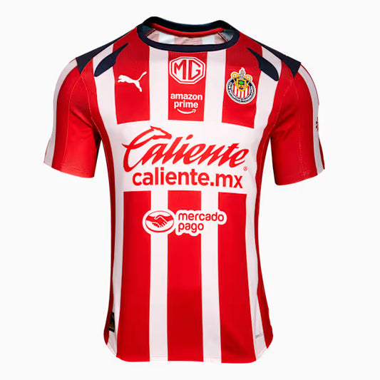Chivas Guadalajara Home 25/26 Torcedor Puma Masculino - Vermelho e Branco