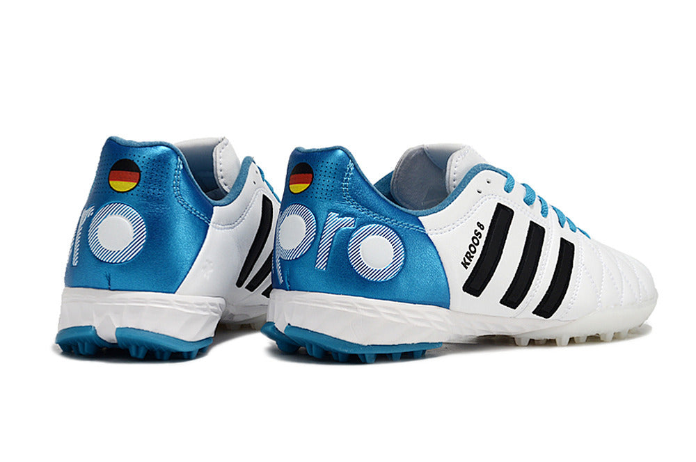 Chuteira Society Adidas adiPURE 11 Pro X PD25 Trx Especial Kroos FG - Azul e Branco