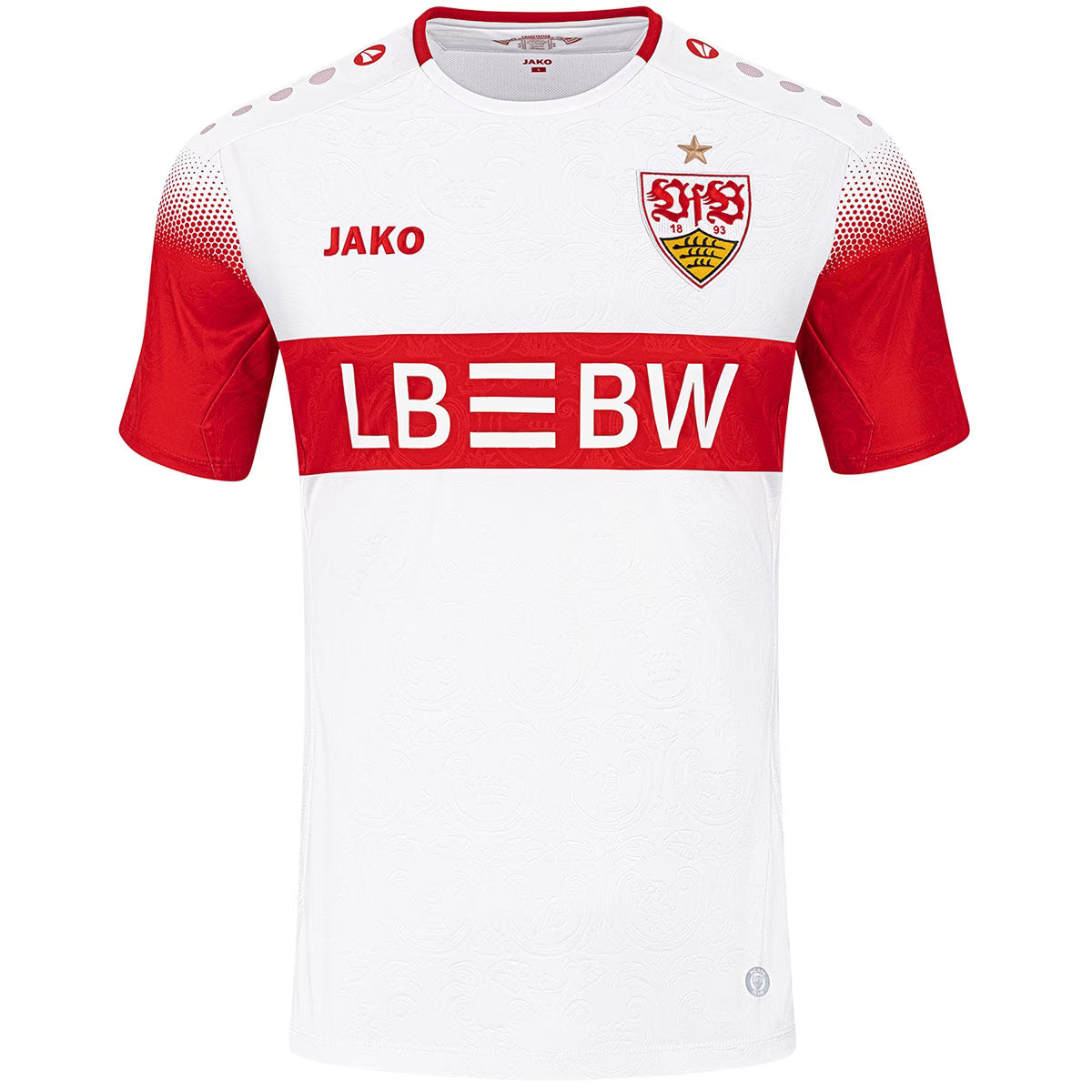 Stuttgart Home 26/27 Jako - Branco e Vermelho