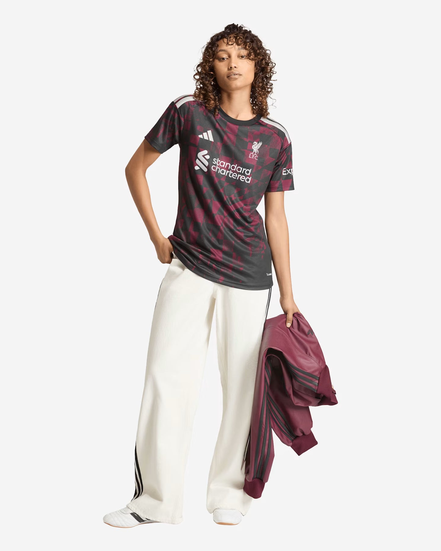 Liverpool Third 26/27 Feminina Adidas - Preto e Vermelho