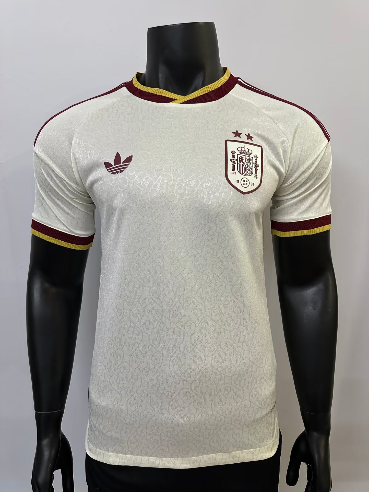 Espanha Away Duas Estrelas 26/27 Masculino Adidas Jogador - Branca