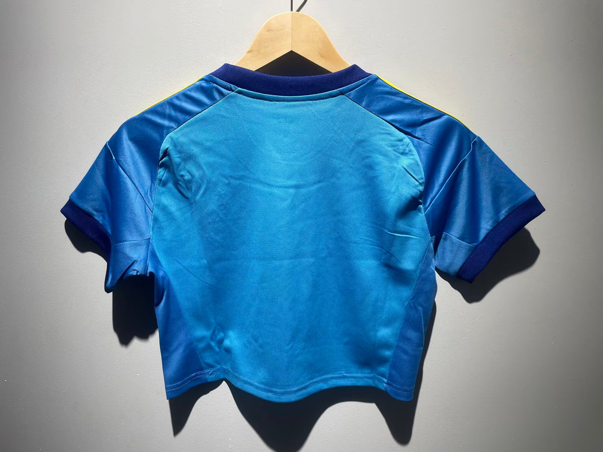 Flamengo Goleiro 26/27 Cropped Adidas Torcedor Feminino - Azul