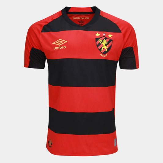 Sport Recife Home 25/26 Umbro Masculino -  Vermelho e Preto