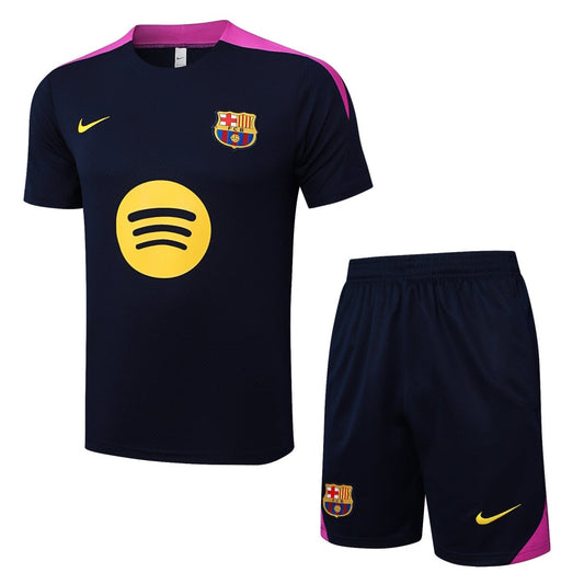 Kit de Treino Adulto Barcelona 25/26 Short e Camisa - Preto