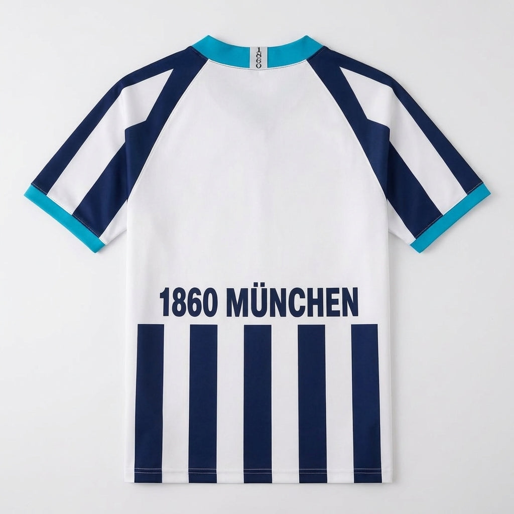 TSV 1860 Munich Away Retro 1995/96 Nike - Azul e Branca