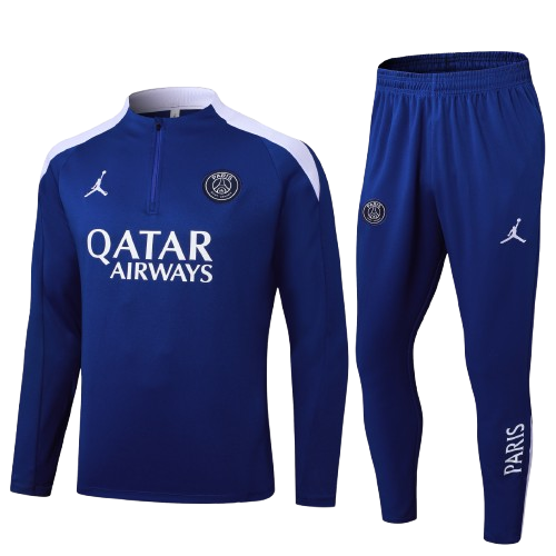 Kit Treino Infantil Agasalho + Calça PSG  - Azul