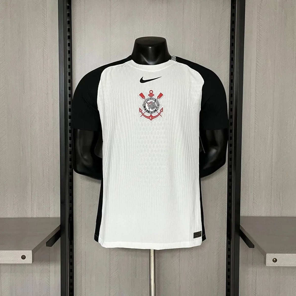 Corinthians Home 25/26 Jogador Nike Masculino - Branca e Preta