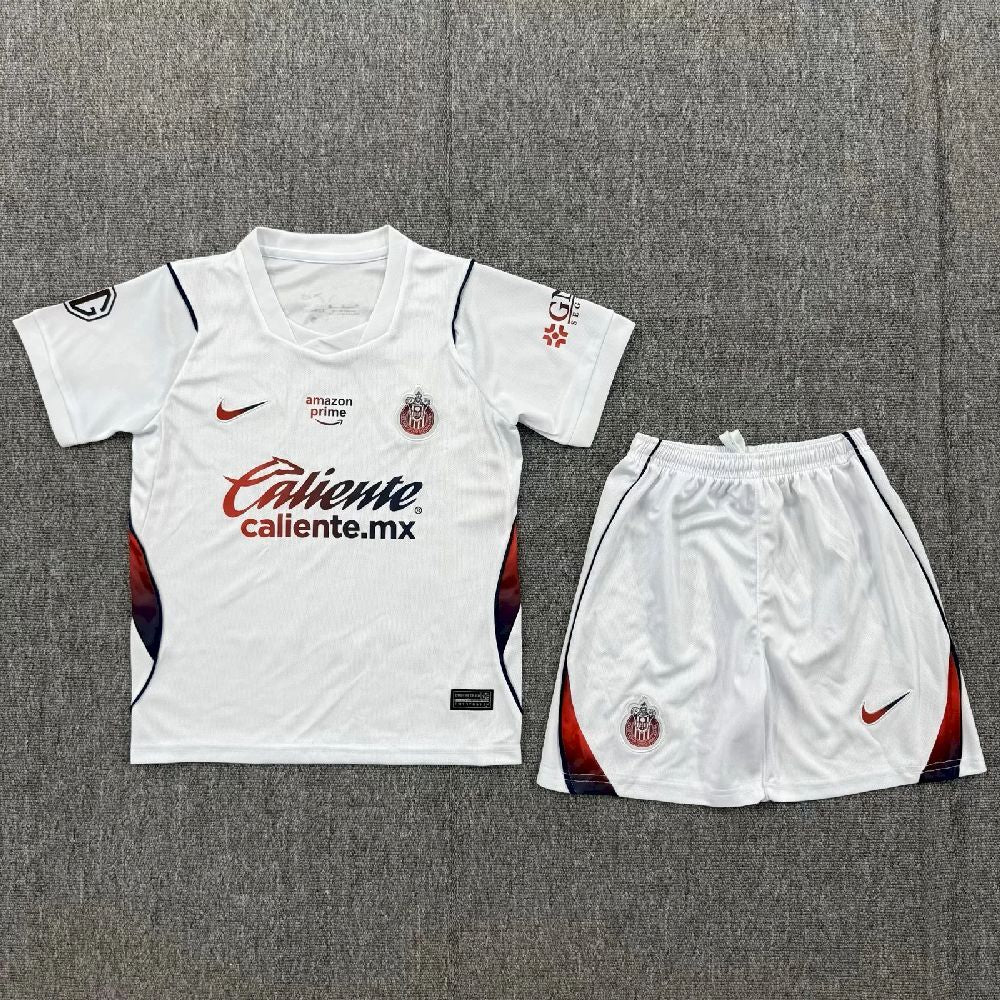 Kit Infantil Chivas Guadalajara Away 26/27  - Branca