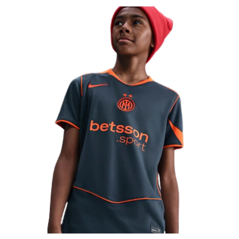 Inter de Milão Third 25/26 Torcedor Nike - Cinza