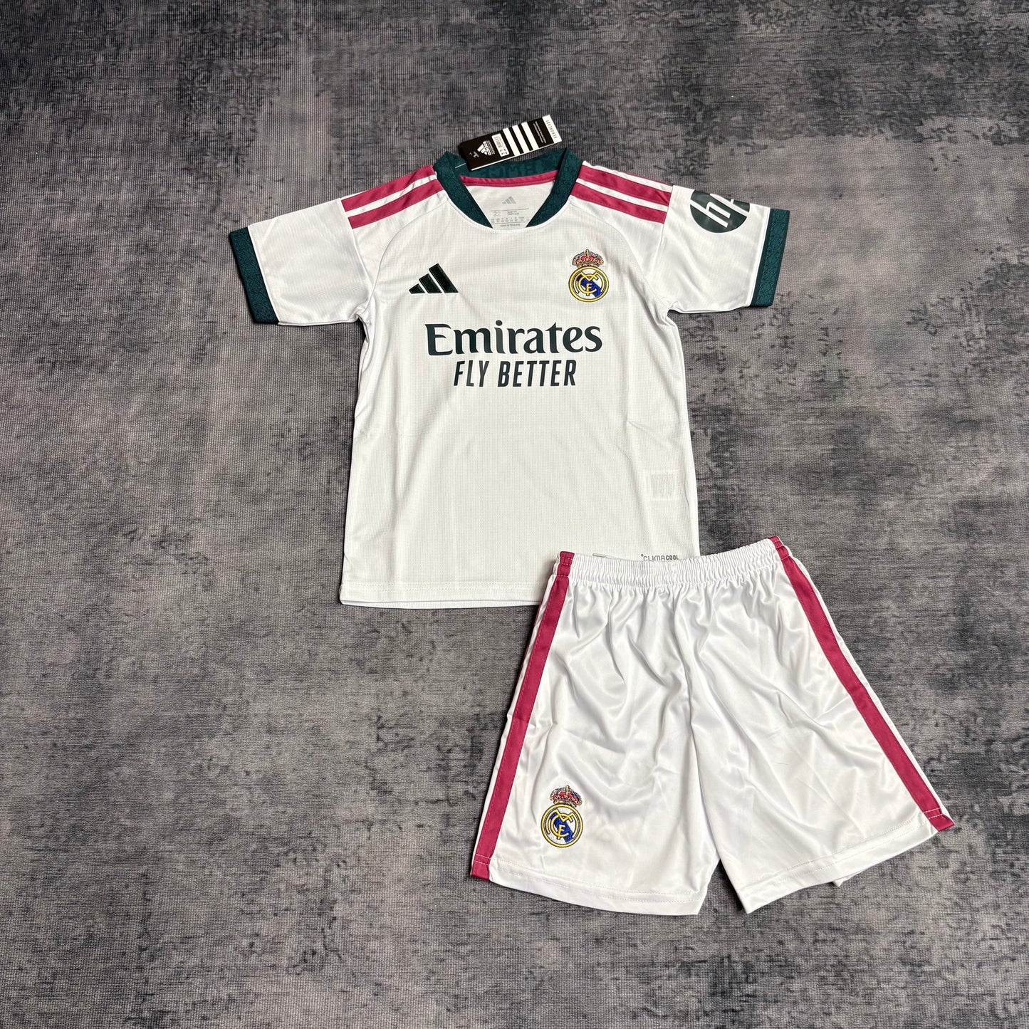 Kit Infantil Real Madrid Home 26/27 - Branca