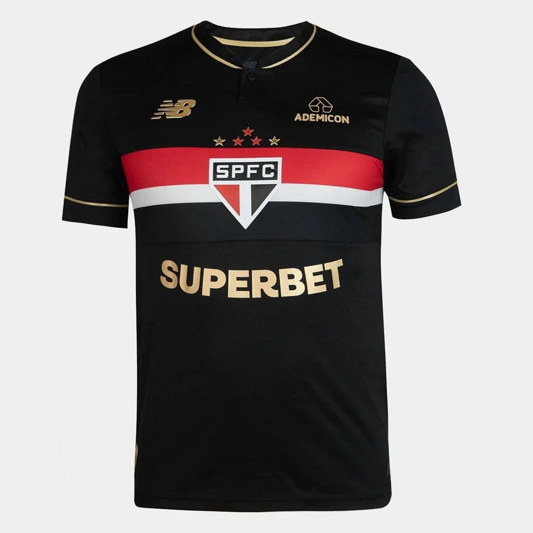 São Paulo Third 25/26 Torcedor New Balance Masculina - Preta