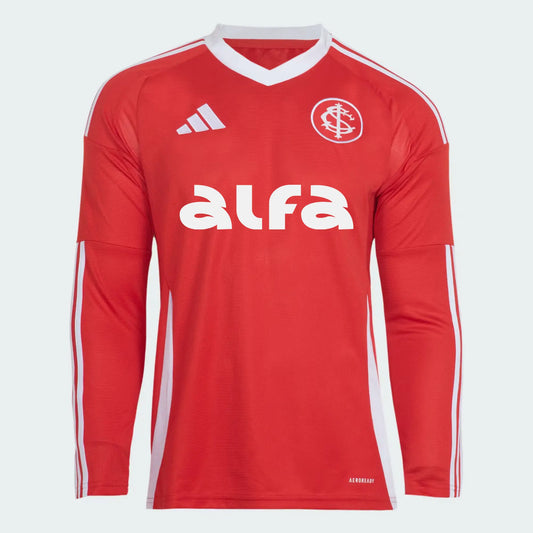 Internacional Home 25/26 Manga Longa Torcedor Com Patrocínios Adidas Masculino