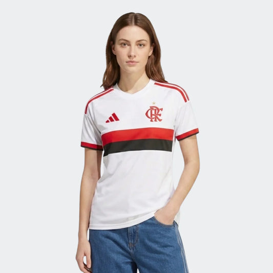 Flamengo Away 26/27  Torcedor Adidas Feminino - Branca