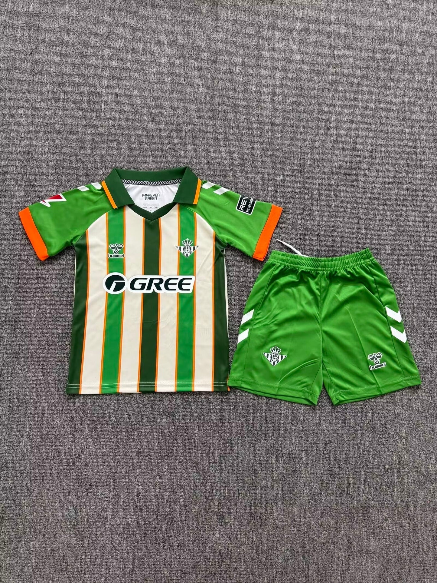 Kit Infantil Real Betis Home 25/27 Hummel - Verde e Branca