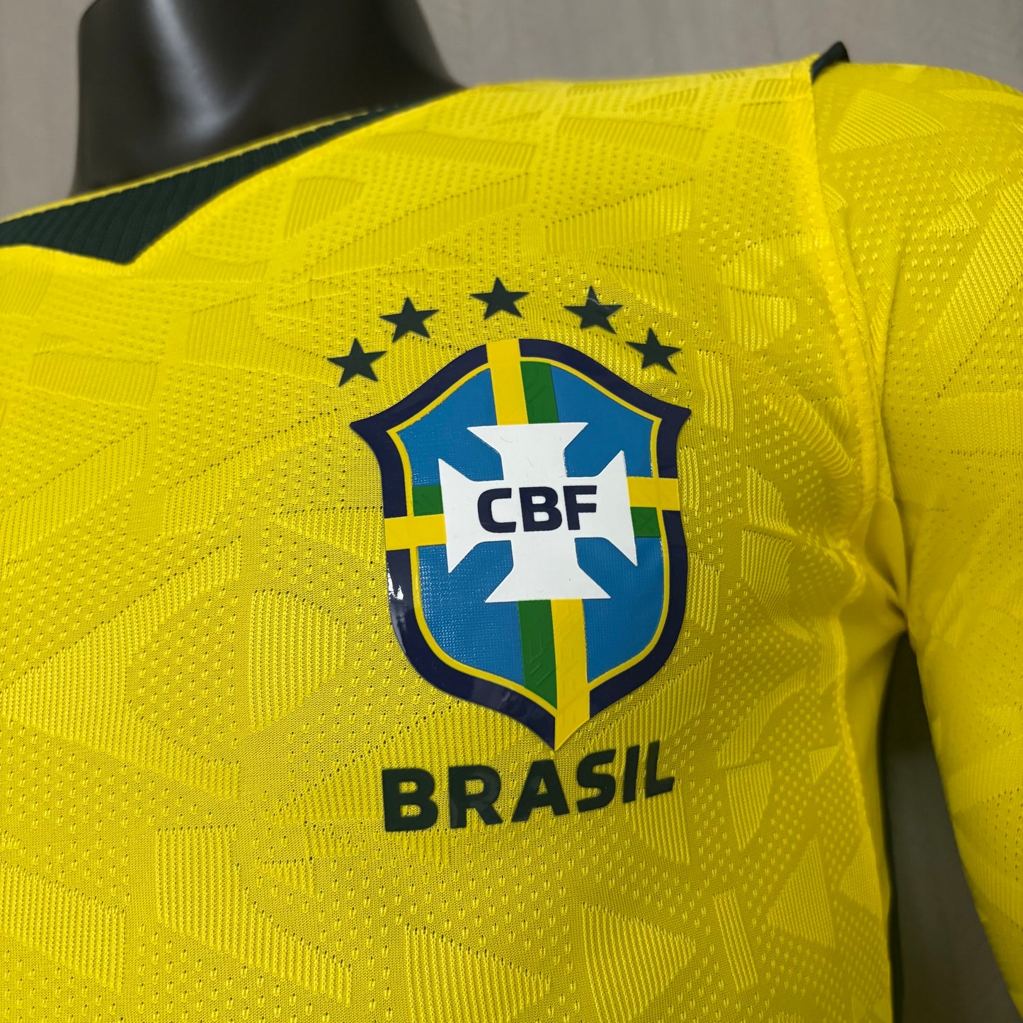 Brasil Home Manga Longa 26/27 Jogador Nike Masculina - Amarela