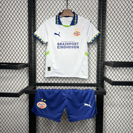 Kit Infantil PSV Away 24/25 - Branco