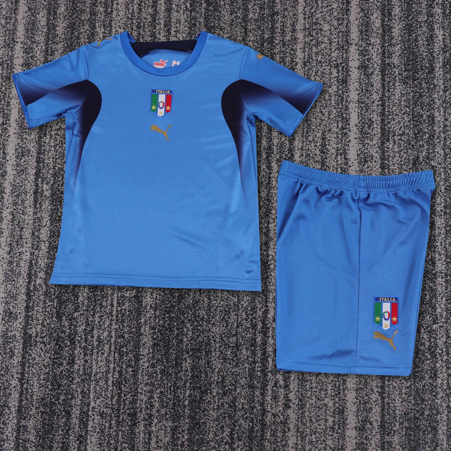 Kit Infantil Italia Home Retro 2006 - Azul