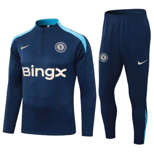 Kit Treino Infantil Agasalho + Calça Chelsea  - Azul