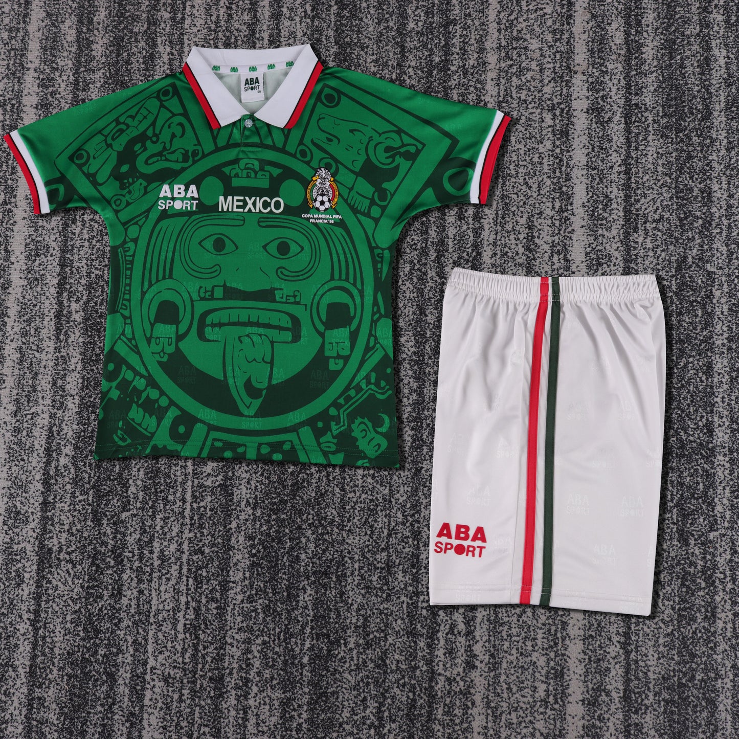 Kit Infantil México Home Retro 1998 - Verde