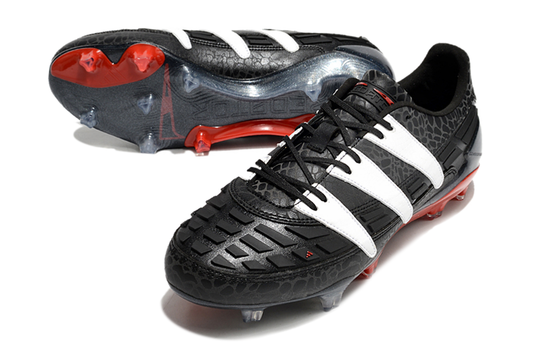 Chuteira Campo Adidas Predator 1994 Accelerator FG - Preto e Branco
